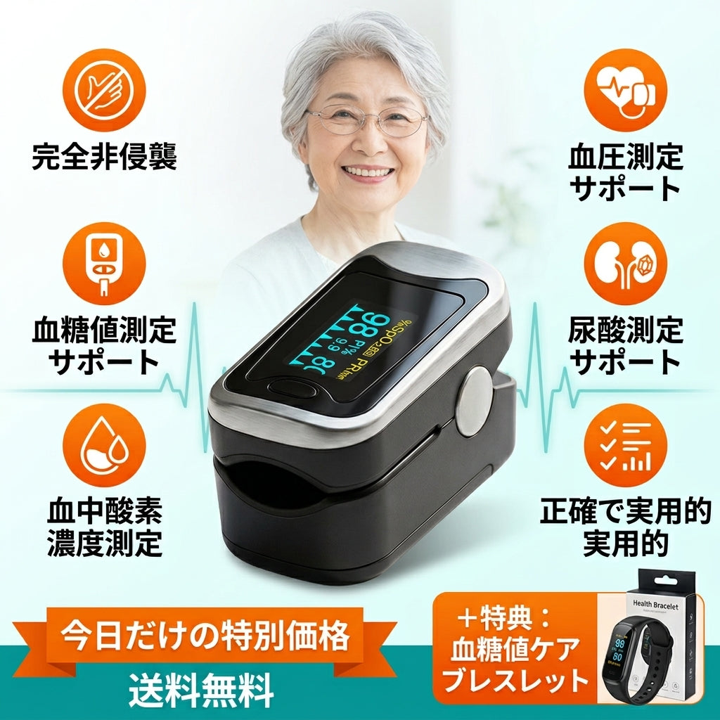 GlucoCare 3-in-1 スマート健康モニター